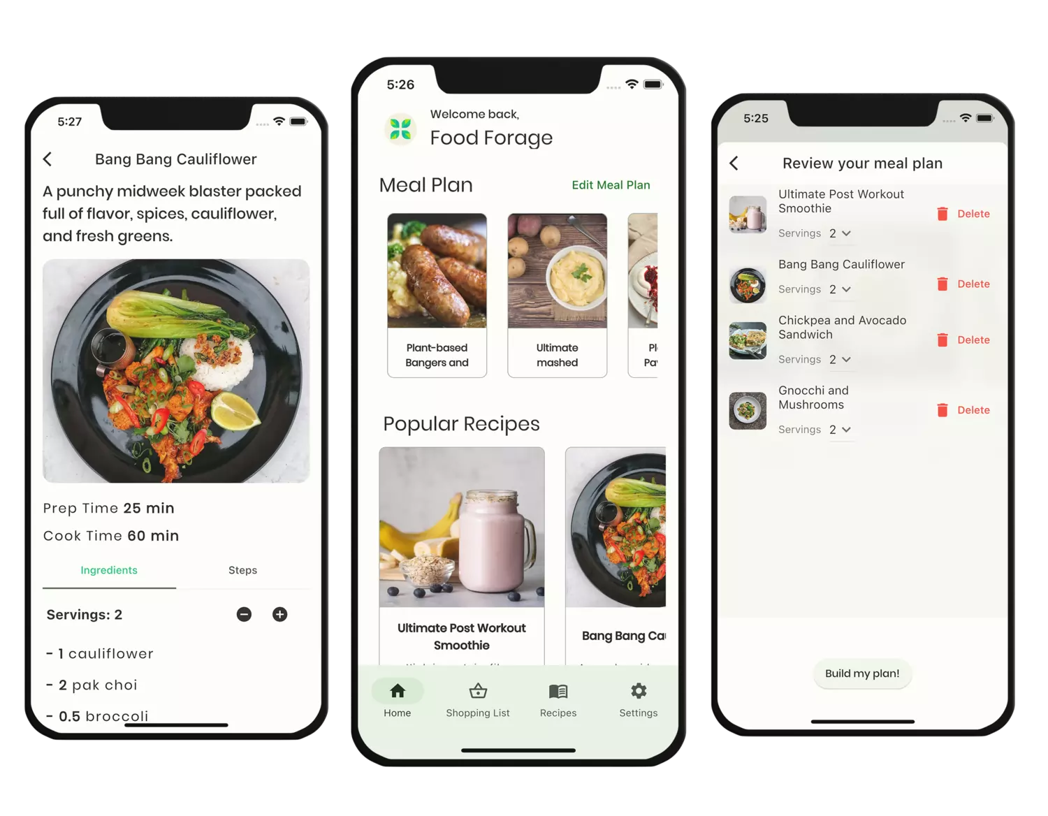 Food Forage app showcase